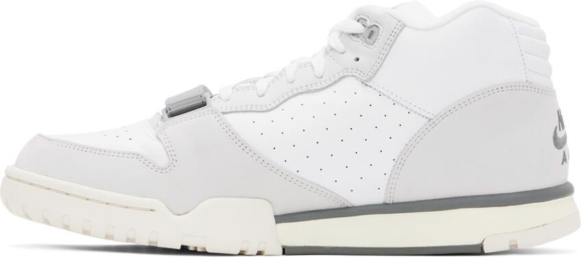 Nike White & Gray Air Trainer 1 Sneakers - Picture 3