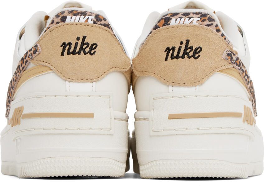 Nike White & Off-White Air Force 1 Shadow Sneakers