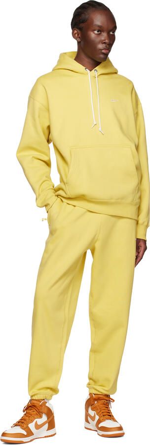 Nike White & Orange Dunk Hi Retro Sneakers - Picture 4