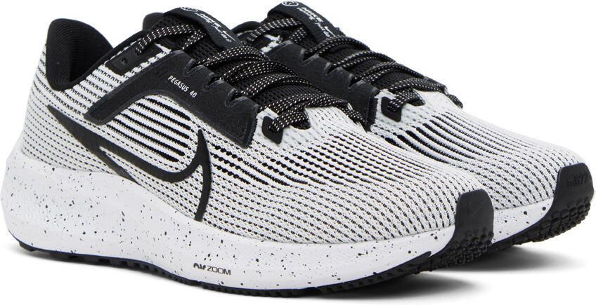 Nike White Pegasus 40 Sneakers - Picture 2