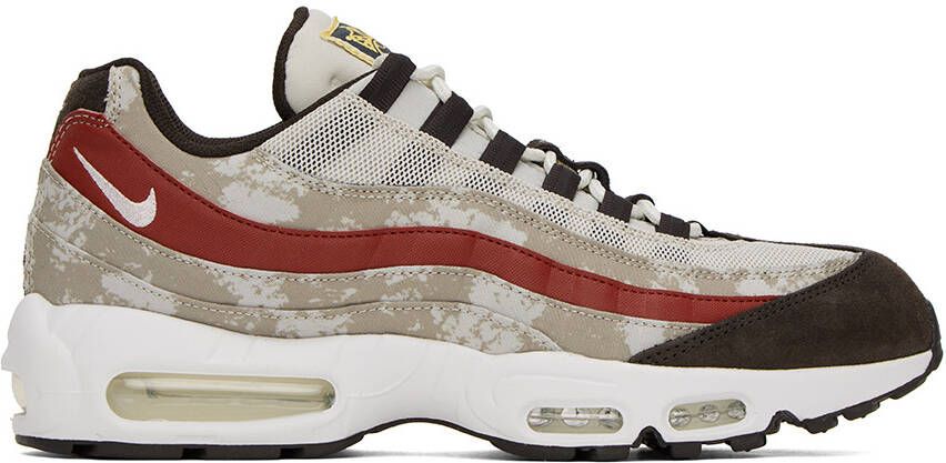 Nike Off-White & Brown Air Max 95 Sneakers