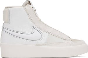Nike Off-White & White Blazer Mid Victory Mid Sneakers