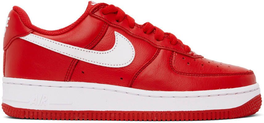 Nike Red Air Force 1 Low Retro Sneakers