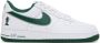 Nike White & Green LeBron James Air Force 1 Sneakers - Thumbnail 1