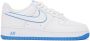 Nike White & Blue Air Force 1 '07 Sneakers - Thumbnail 1