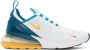 Nike White & Blue Air Max 270 Sneakers - Thumbnail 1