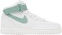 Nike White & Green Air Force 1 '07 Mid Sneakers - Thumbnail 1