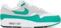 Nike White & Green Air Max 1 Sneakers - Thumbnail 1