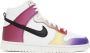 Nike White & Purple Dunk High Sneakers - Thumbnail 1