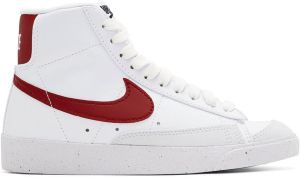 Nike White & Red Blazer Mid '77 High-Top Sneakers