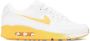 Nike White & Yellow Air Max 90 SE Sneakers - Thumbnail 1