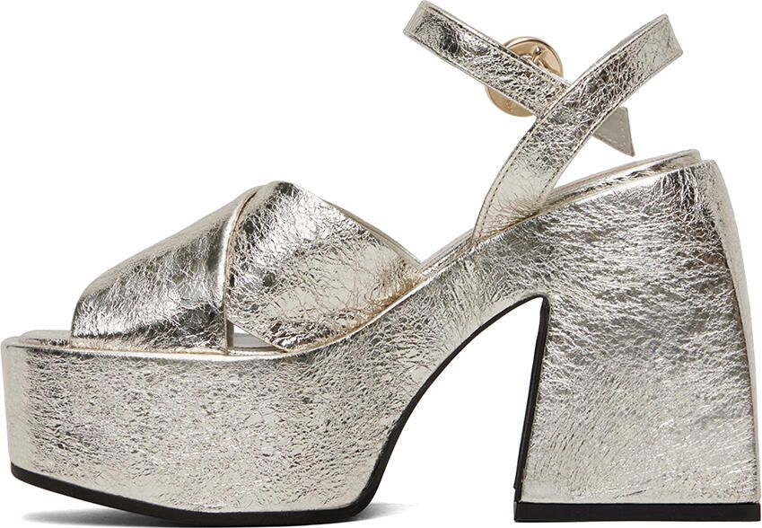 Nodaleto Silver Joni Heeled Sandals - Picture 3