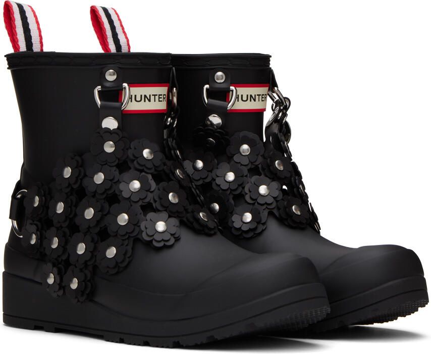 Noir Kei Ninomiya Black Hunter Edition Rubber Boots - Picture 3
