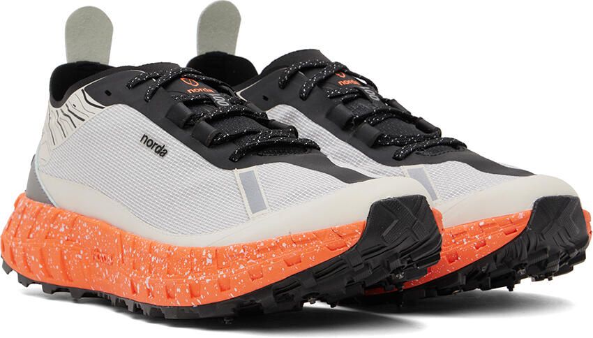 Norda Off-White & Orange 001 G+ Spike Sneakers - Picture 2