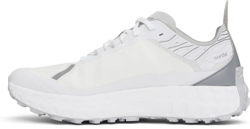 Norda White & Silver ' 001' Sneakers - Picture 3