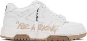 Off-White & Beige Out Of Office 'For Walking' Sneakers