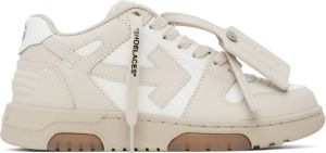 Off-White & Beige Out Of Office Sneakers