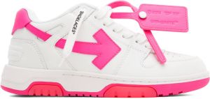 Off-White & Pink Out Of Office Sneakers