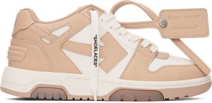 Off-White & Pink Out Of Office Sneakers