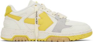 Off-White & Yellow Slim Out Of Office Sneakers