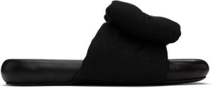 Off-White Black Bow Padded Slides