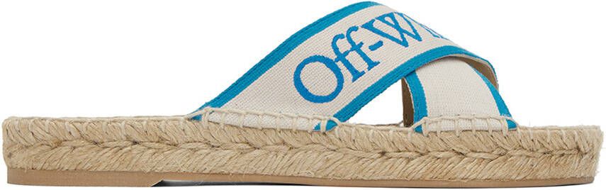 Off-White Blue Bookish Sandals