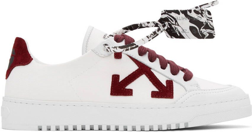 Off-White Burgundy 2.0 Low Top Sneakers