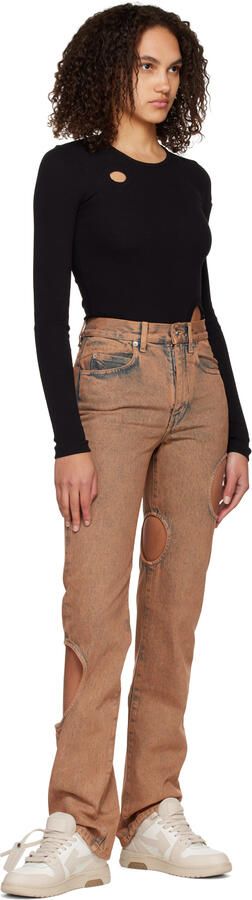 Off-White & Beige Out Of Office Sneakers - Picture 4