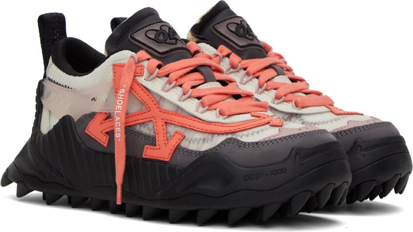 Off-White & Black Odsy 1000 Sneakers - Picture 2