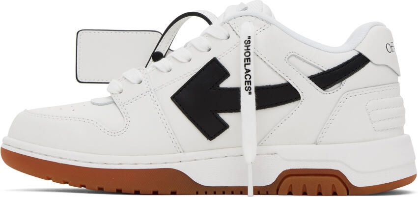 Off-White & Black Out Of Office Sneakers - Picture 3