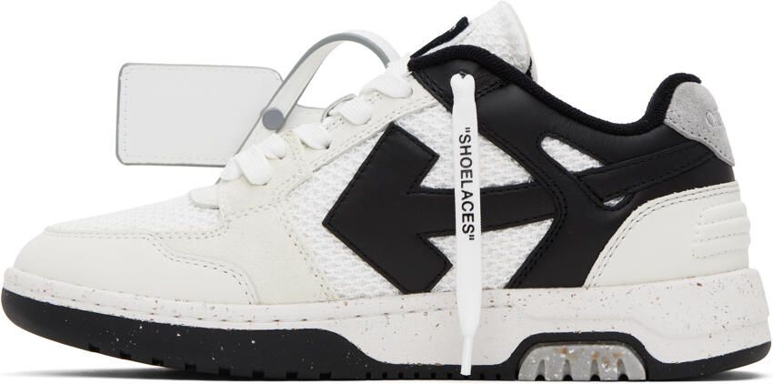 Off-White & Black Slim Out Of Office Sneakers - Picture 3