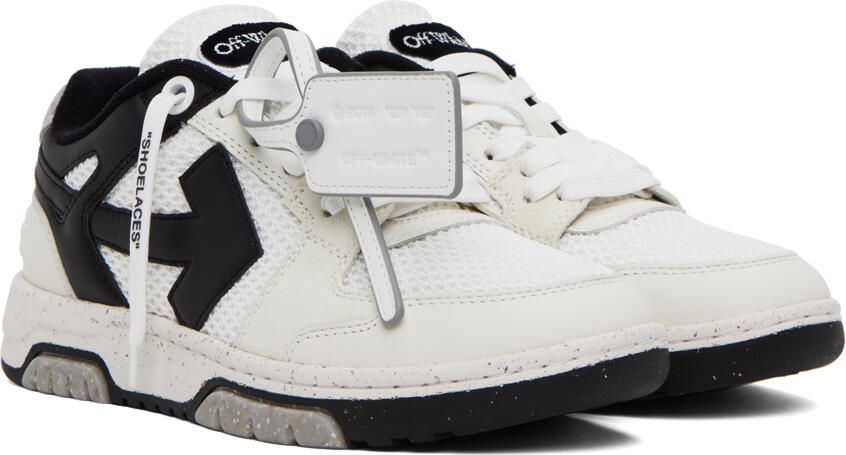 Off-White & Black Slim Out Of Office Sneakers - Picture 2