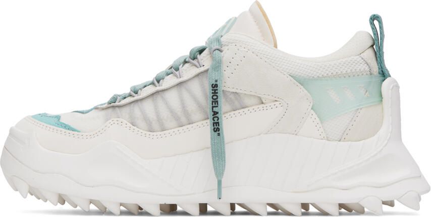 Off-White & Blue Odsy 1000 Sneakers - Picture 2