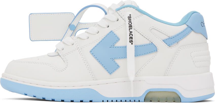 Off-White & Blue Out Of Office Sneakers - Picture 3