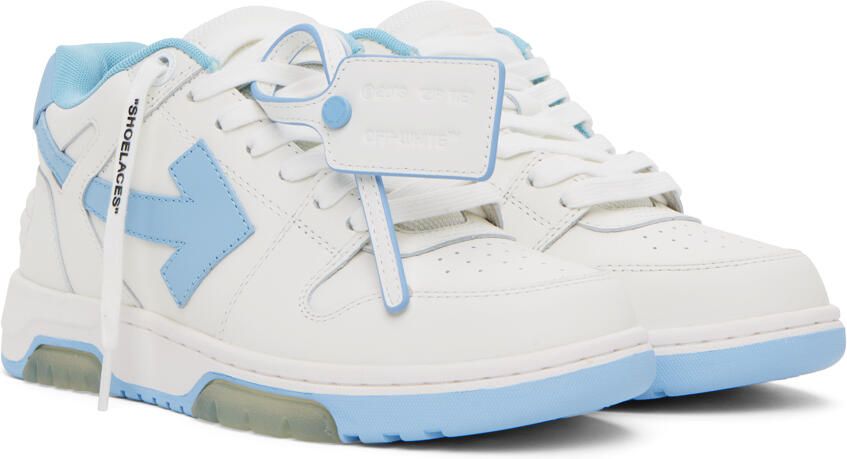 Off-White & Blue Out Of Office Sneakers - Picture 2