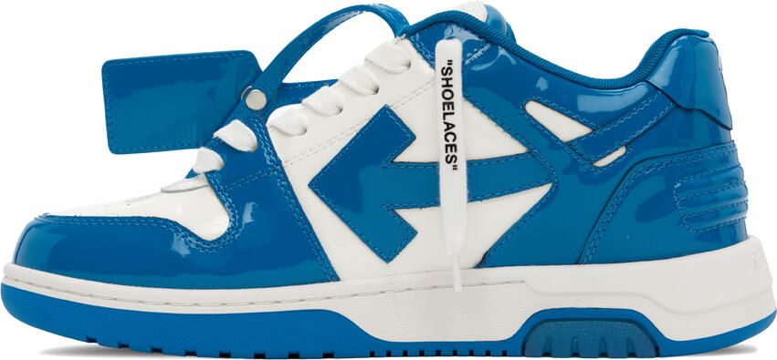 Off-White & Blue Out Of Office Sneakers - Picture 3