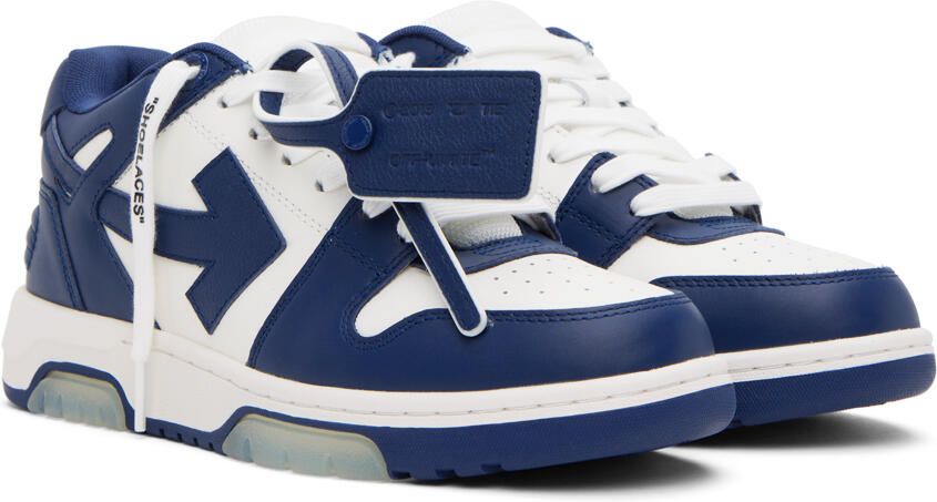 Off-White & Navy Out Of Office Sneakers - Picture 2