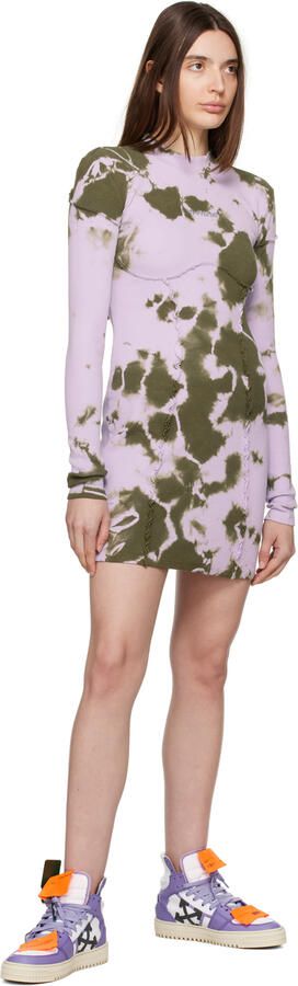 Off-White & Purple 3.0 Off Court Sneakers - Picture 4