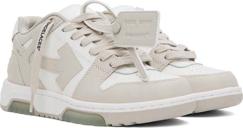 Off-White Beige Out Of Office Sneakers - Picture 2