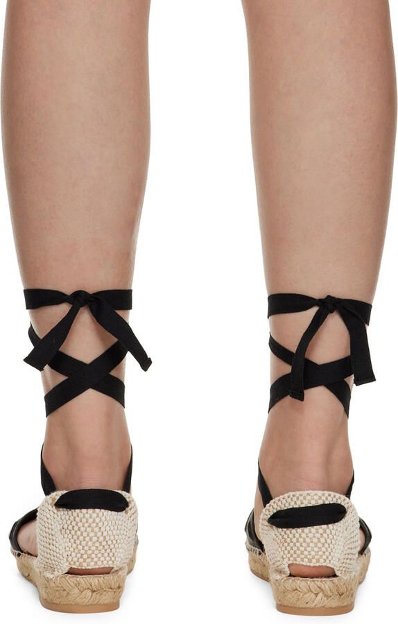 Off-White Black & Beige Diag Espadrilles