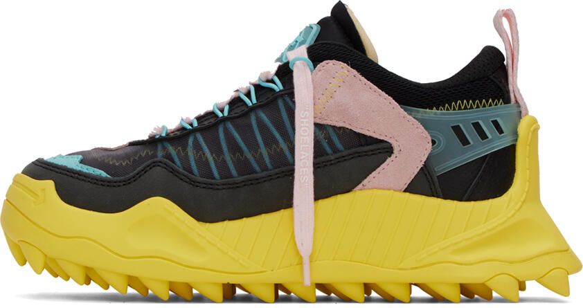 Off-White Black & Yellow Odsy 1000 Sneakers - Picture 3