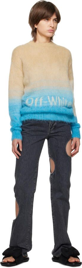 Off-White Black Bow Padded Slides - Picture 4