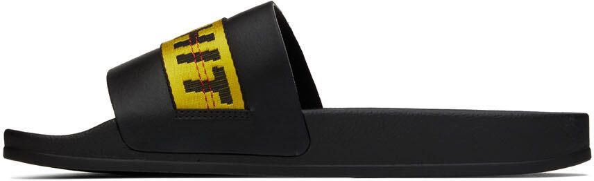 Off-White Black Industrial Pool Sldies - Picture 4