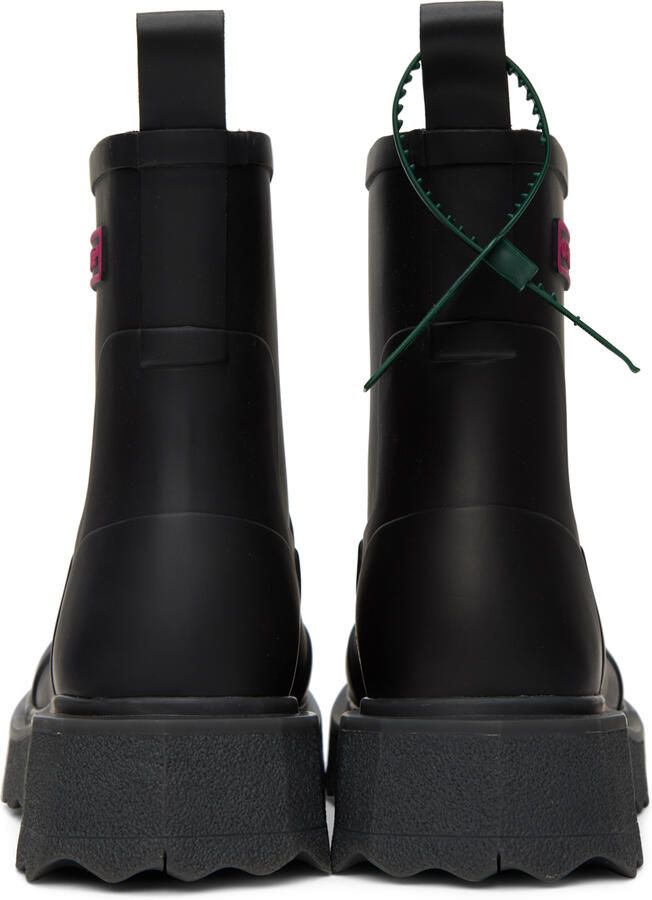 Off-White Black Logo Sponge Boots - Picture 3