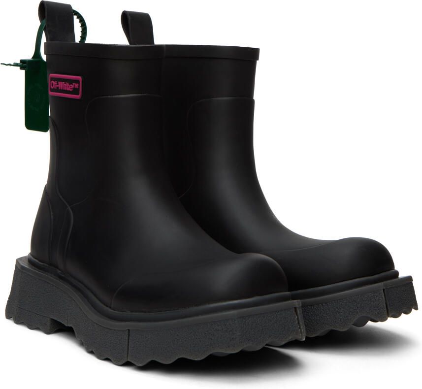 Off-White Black Logo Sponge Boots