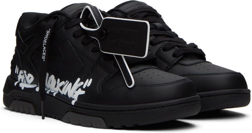 Off-White Black Out Of Office 'For Walking' Sneakers - Picture 2