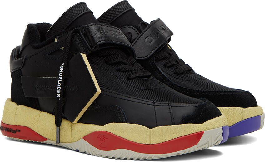 Off-White Black Puzzle Couture Sneakers - Picture 2