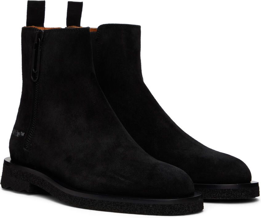 Off-White Black Spongesole Boots - Picture 2