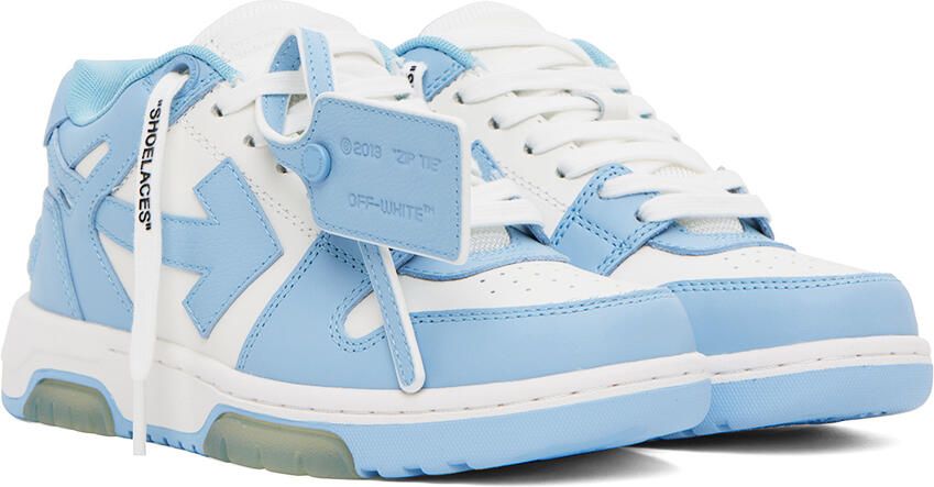 Off-White Blue & White Out Of Office Sneakers - Picture 2