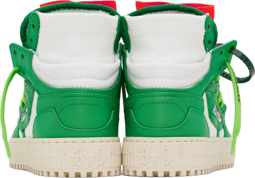 Off-White Green & White 3.0 Off Court Sneakers